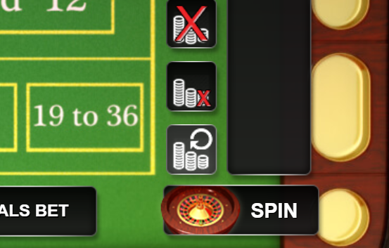 9. When you are ready press SPIN to spin the ball and collect your winnings!